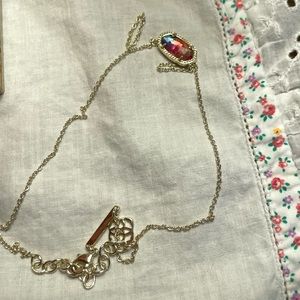 KENDRA SCOTT ELISA WATERCOLOR ILLUSION GOLD CHAIN NECKLACE